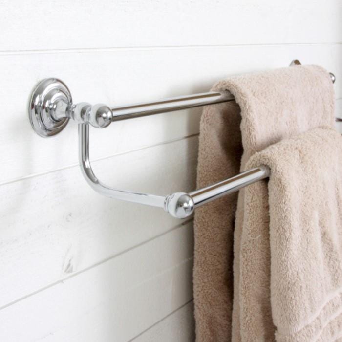 Miller Towel Rails and Rings Miller Richmond 650mm Double Towel Rail in Chrome