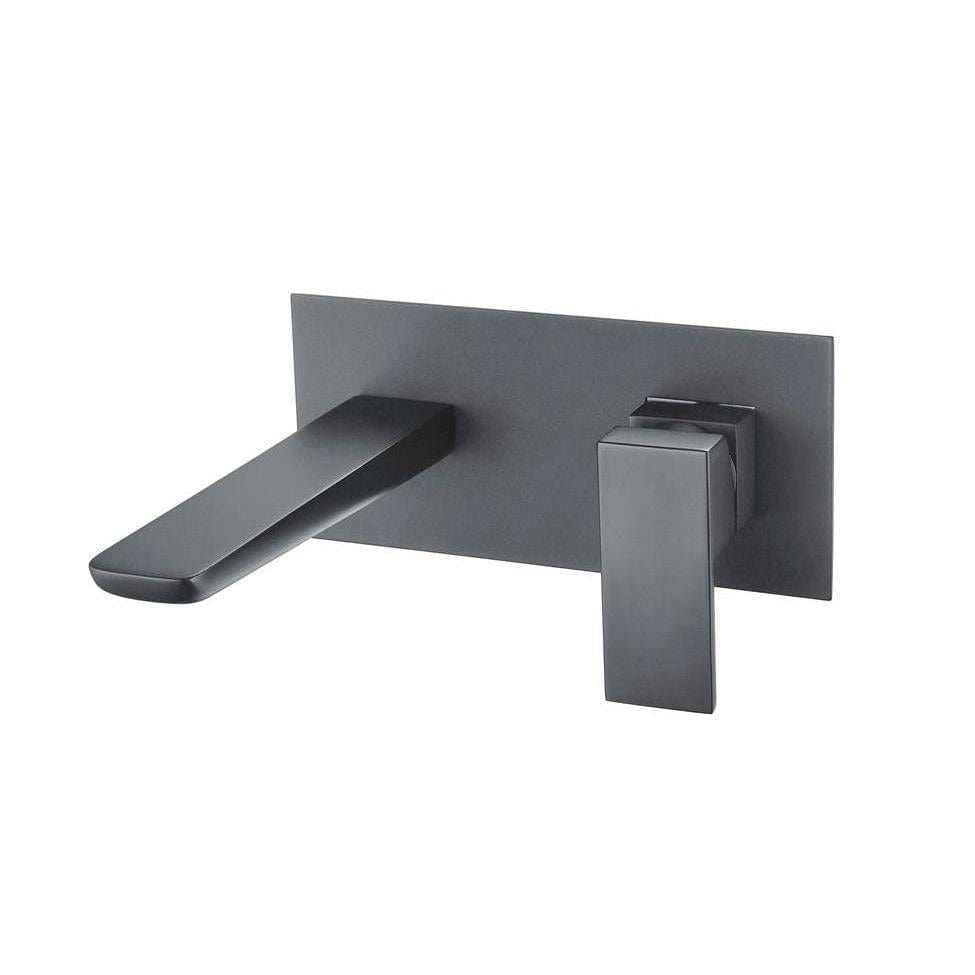 Aquarius Wall Mounted Basin Tap Gunmetal Grey Aquarius Hydro Wall Mounted Basin Mixer Tap