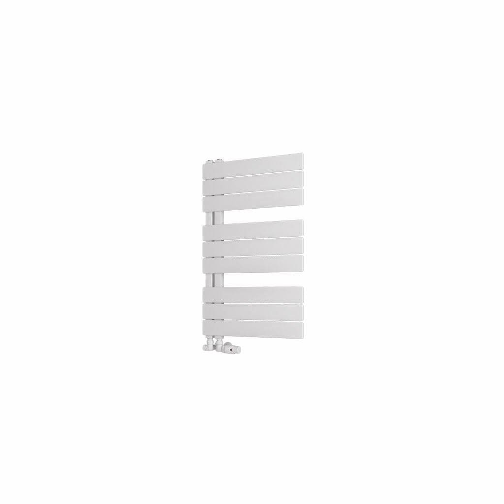 Eastbrook Designer Towel Radiator 800 x 500 / Dual Fuel Eastbrook Helmsley Straight Vertical Designer Towel Rail in Matt White
