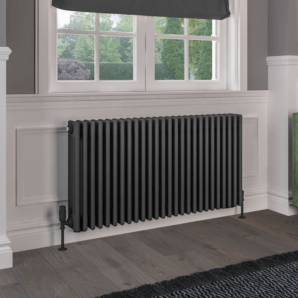 Eastbrook Rivassa Traditional 4 Column Radiator in Matt Anthracite