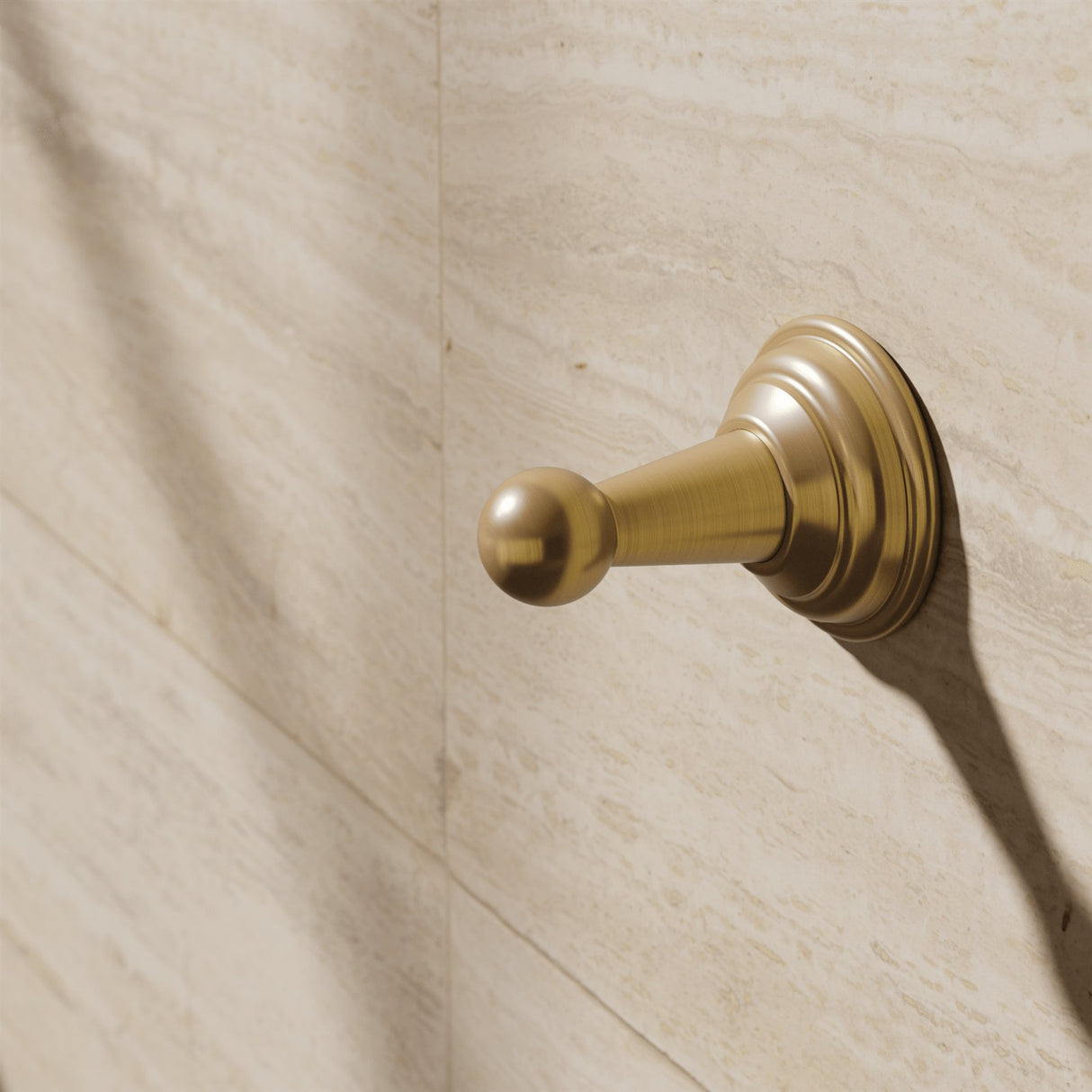 Crosswater Robe Hook Brushed Brass Crosswater Belgravia Single Robe Hook