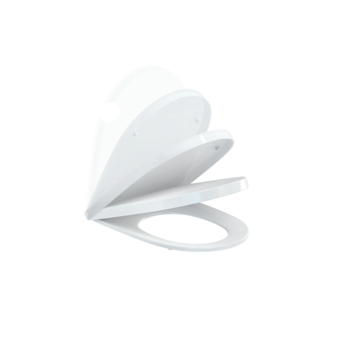 Britton Sphere Rimless Back To Wall Toilet with Soft Close Seat in Gloss White