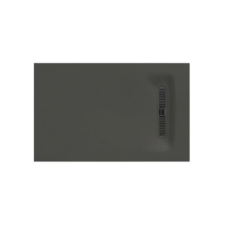 Crosswater Rectangle Shower Tray Matt Grey / 800 x 1600mm Crosswater Vito Rectangle 25mm Stone Resin Shower Tray