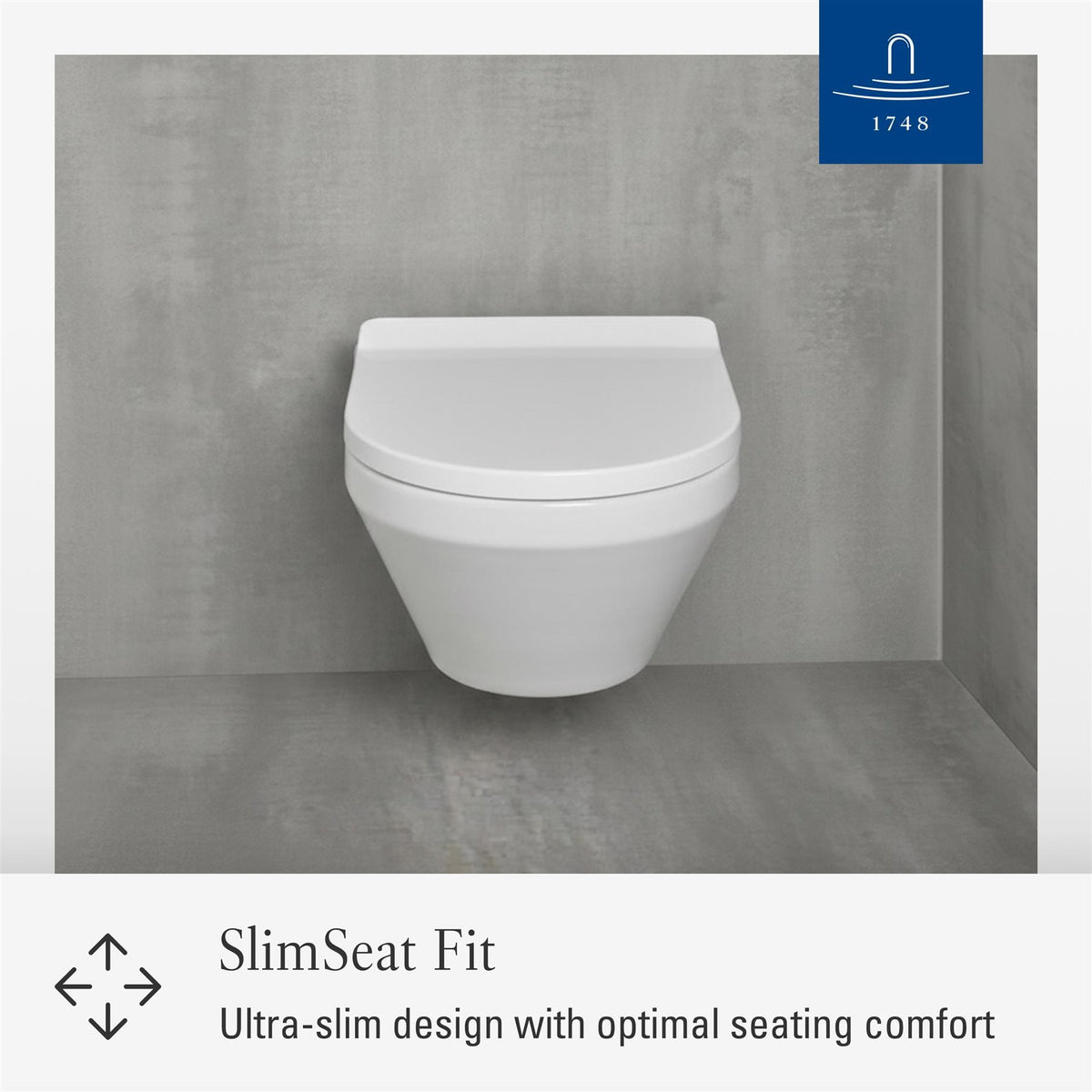 Villeroy & Boch Toilet Seat Villeroy & Boch Architectura Soft Close, Quick Release Toilet Seat with Kickback in White Alpin