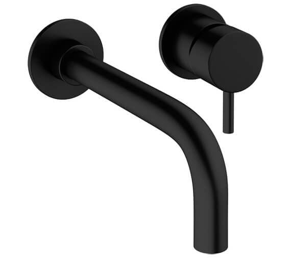 Crosswater Wall Mounted Basin Tap Matt Black Crosswater Mpro 2 Hole Wall Mounted Basin Mixer Tap