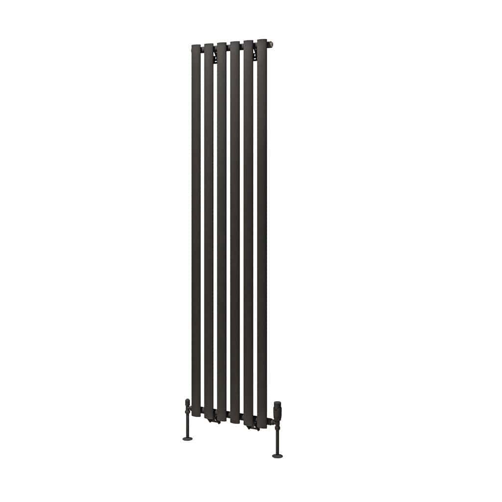 Eastbrook Designer Towel Radiator Eastbrook Tunstall Straight Vertical Designer Radiator in Matt Anthracite