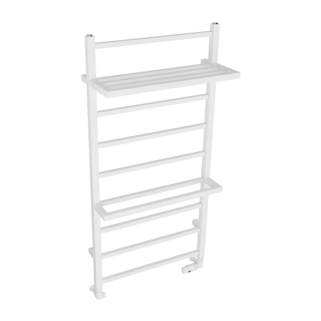 Eastbrook Designer Towel Radiator Eastbrook Launton Straight Vertical Heated Towel Rail in Matt White