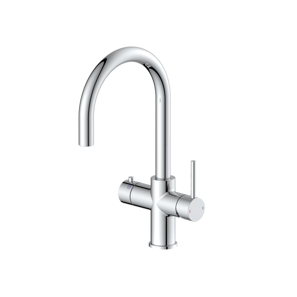 Aquarius TrueCook 4-in-1 Instant Hot Water Kitchen Tap with Swan Spout