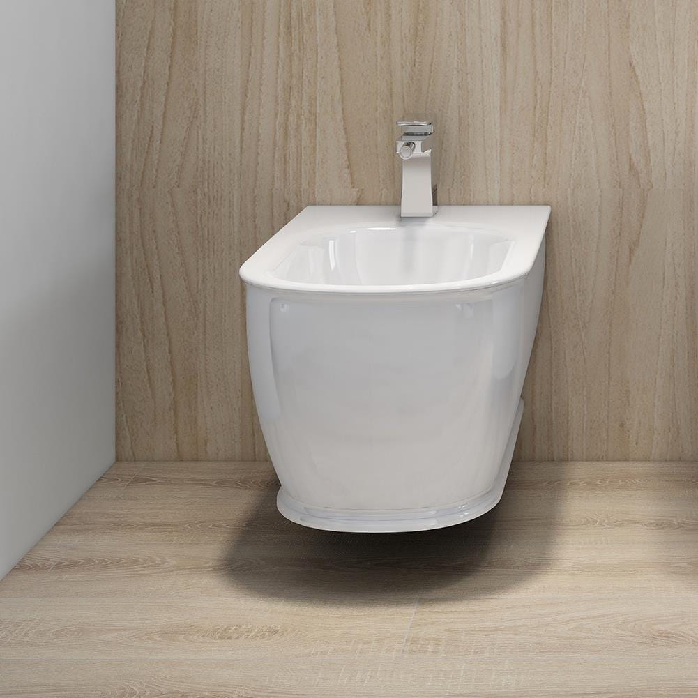 Imex Bidet Imex Liberty Wall Hung Bidet in Gloss White