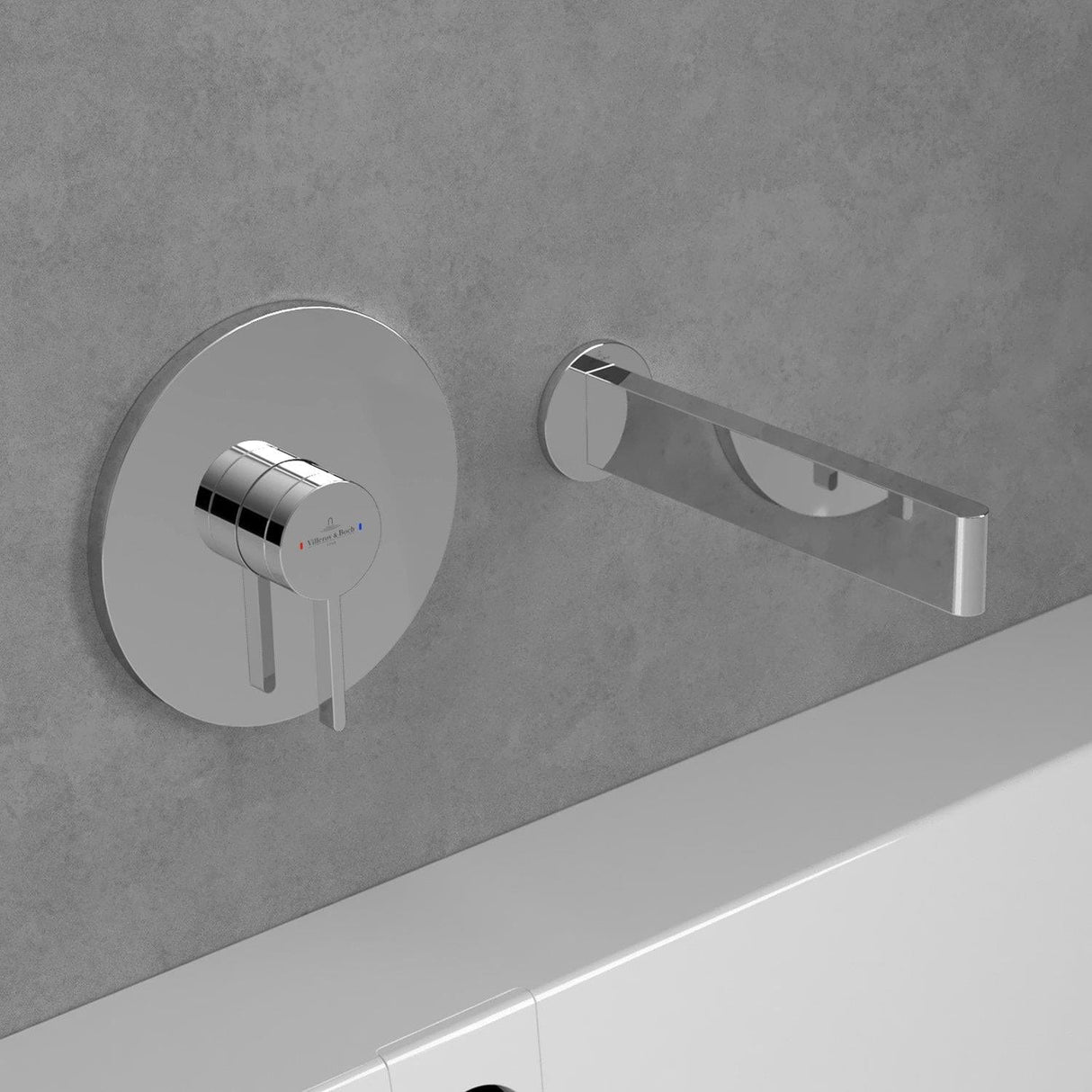 Villeroy & Boch Bath Spout Villeroy & Boch Dawn Wall Mounted Bath Spout