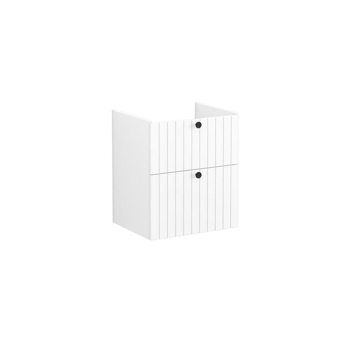 VitrA Root Groove Wall Mounted 2 Drawer Vanity Unit 600mm with One Tap Hole Basin