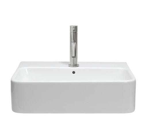 Crosswater Wall Hung Basin Crosswater Navona 450mm Countertop or Wall Mounted Basin with 1 Tap Hole