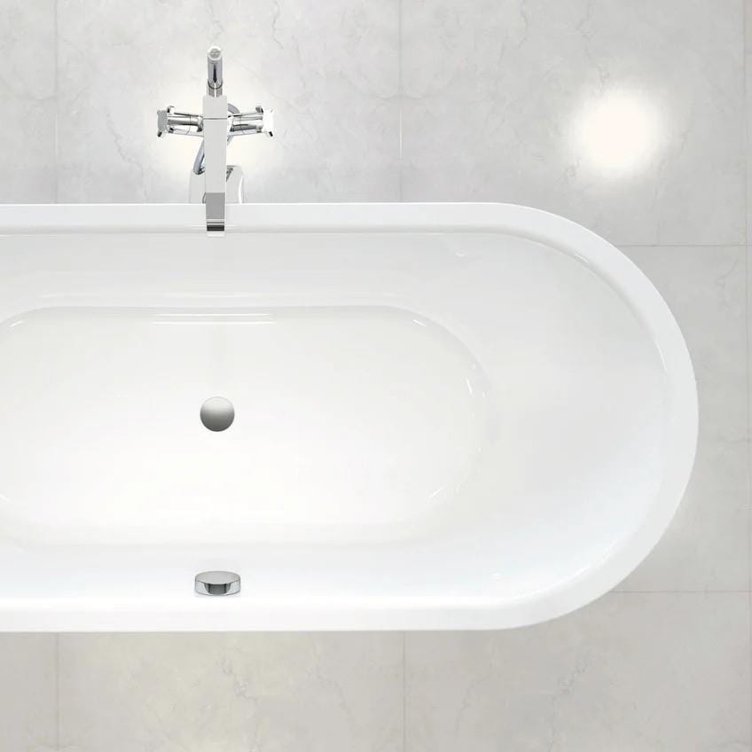 Kaldewei Double Ended Bath Kaldewei Classic Duo Oval 1700 x 750mm Inset Steel Bath with Leg Set