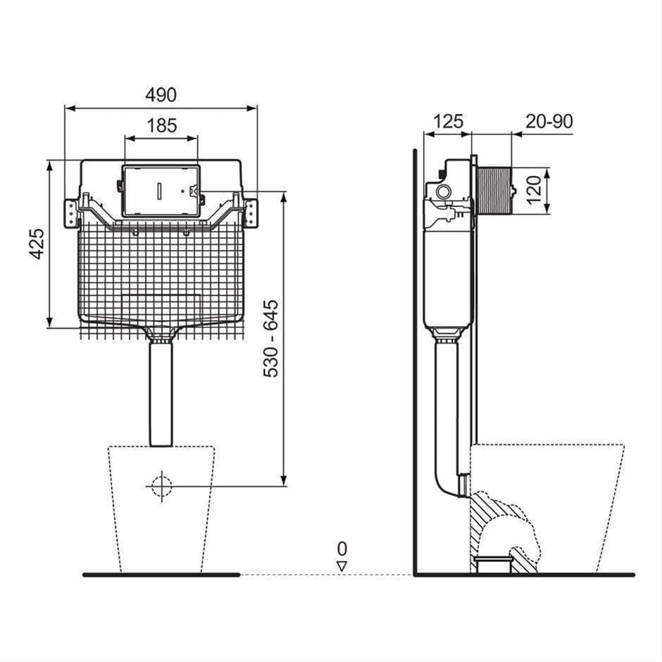 Ideal Standard Concealed Cistern Ideal Standard ProSys Concealed Cistern