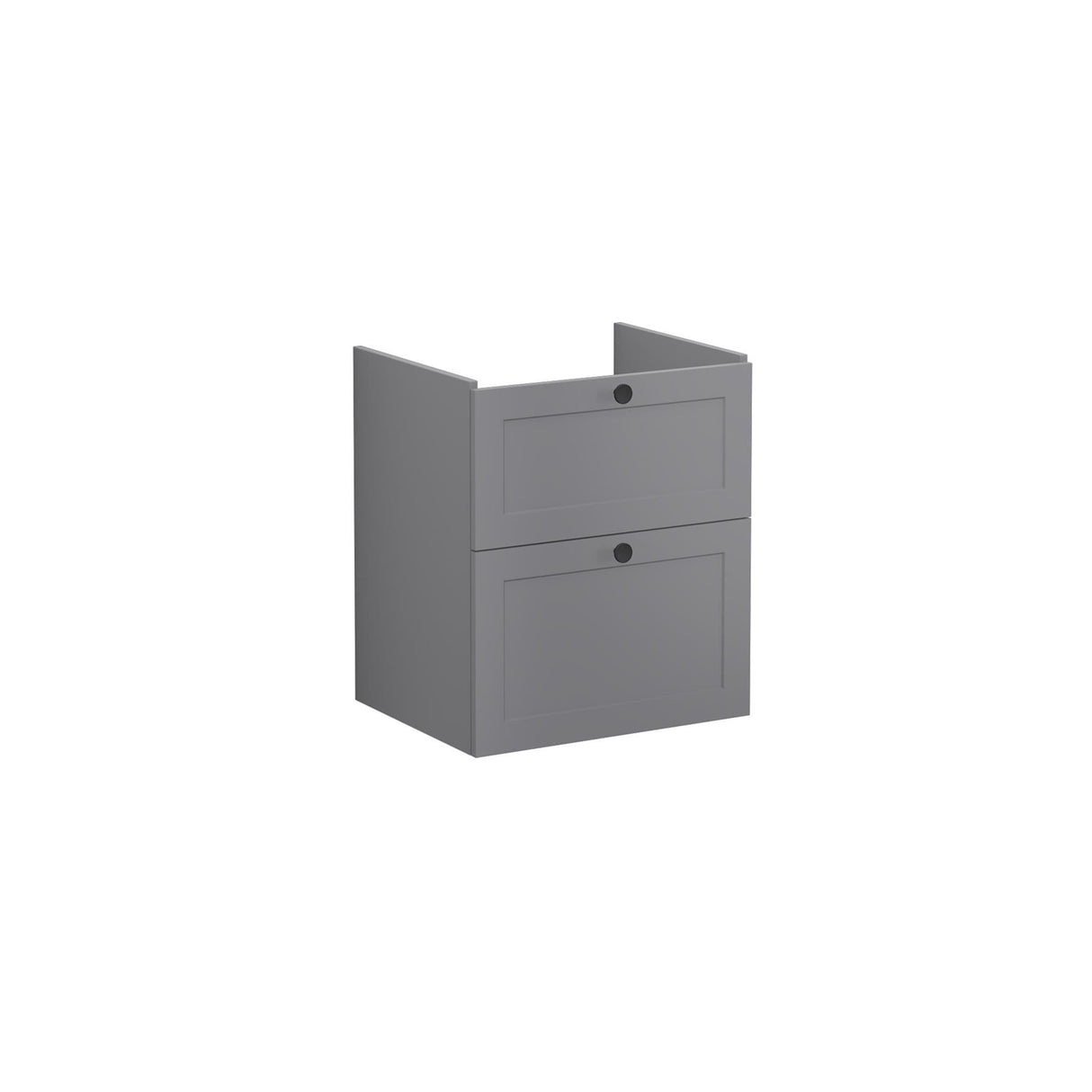 VitrA Wall Mounted Vanity Unit VitrA Root Classic Wall Mounted 2 Drawer 600mm Vanity Unit with One Tap Hole Basin