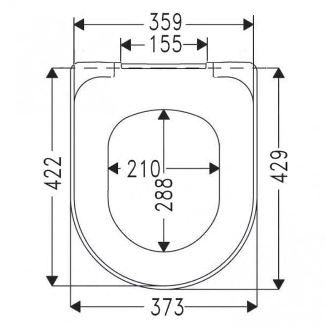 Villeroy & Boch Toilet Seat Villeroy & Boch Architectura Soft Close with Quick Release Seat in White