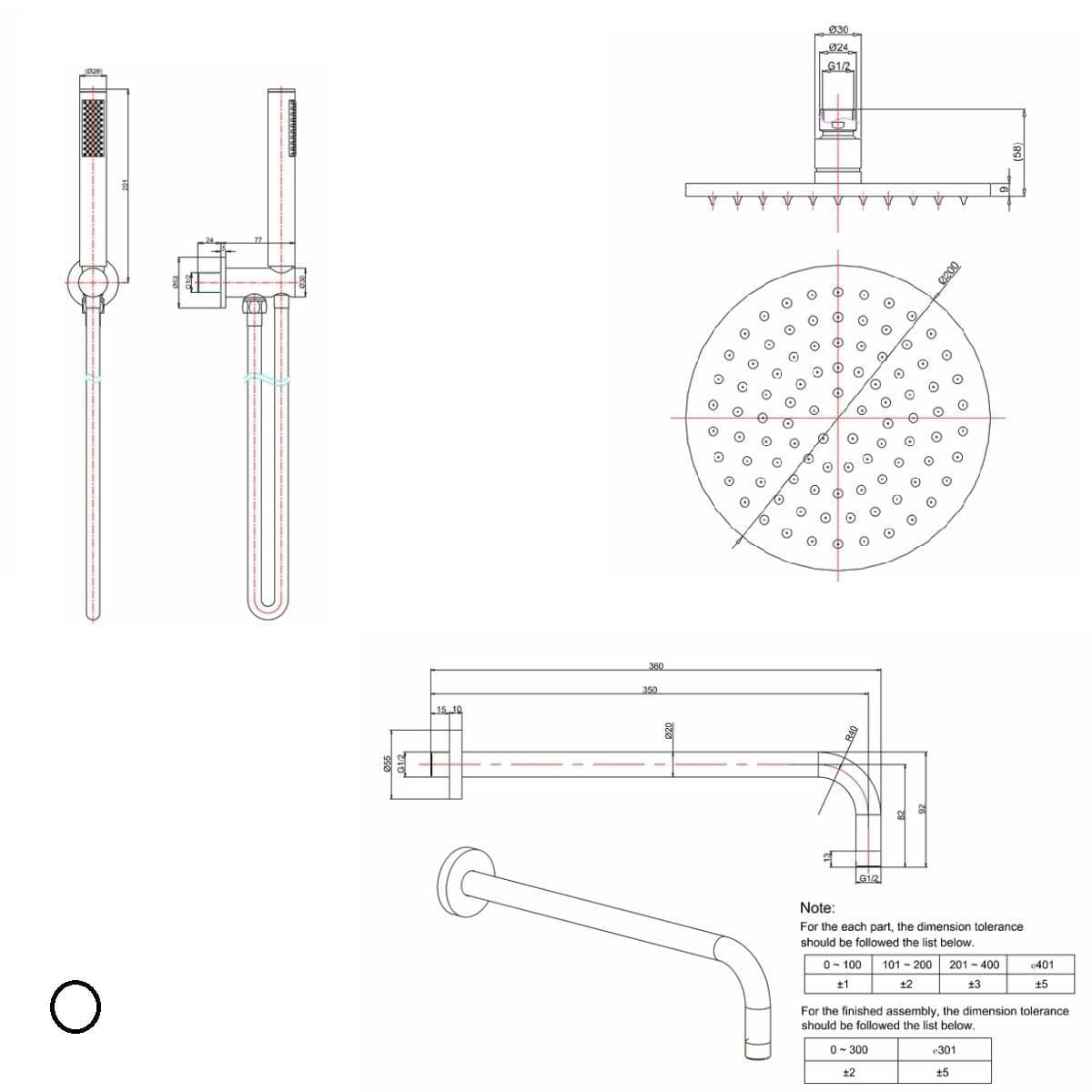Crosswater Concealed Shower Set Crosswater Crossbox Push 2 Button 2 Outlet Shower Bundle Version 2