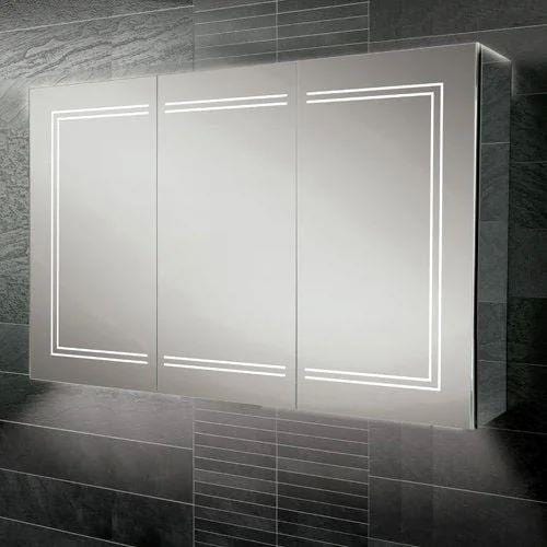 HiB Mirrored Cabinet HiB Edge LED Illuminated Border Mirror Cabinet