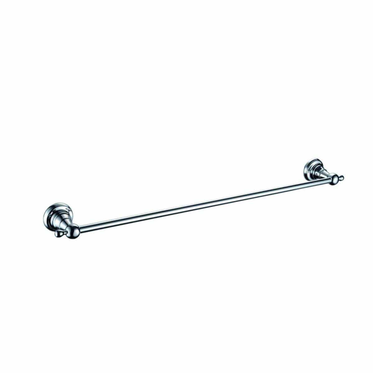 Heritage Towel Rails and Rings Chrome Heritage Holborn Single Towel Rail