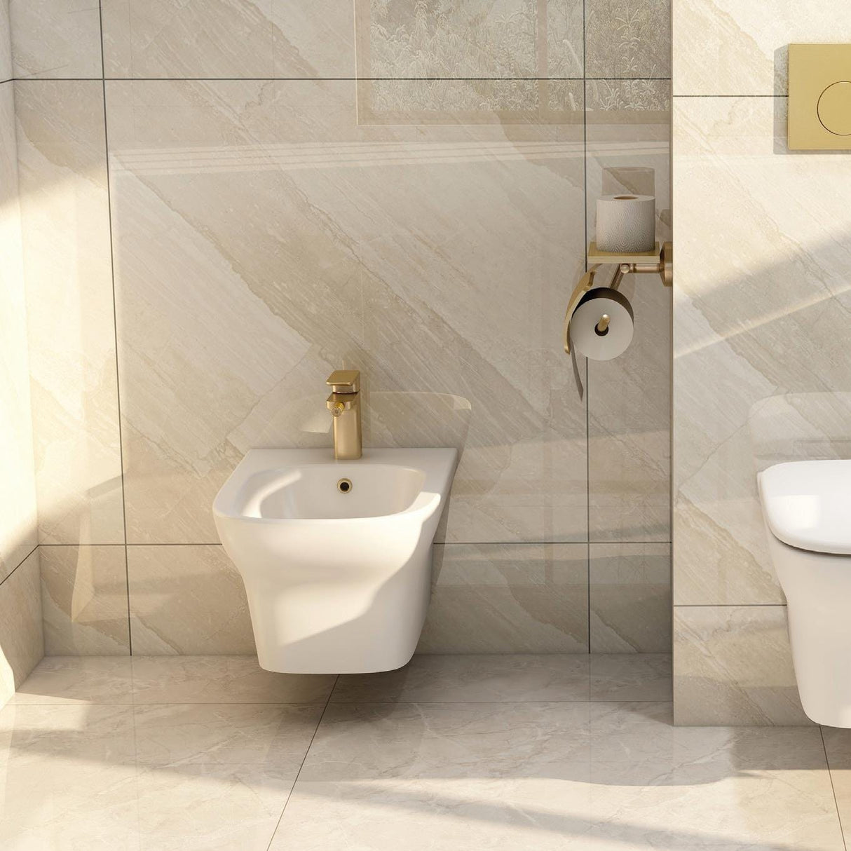 Imex Imex Grace Wall Hung Bidet in Gloss White
