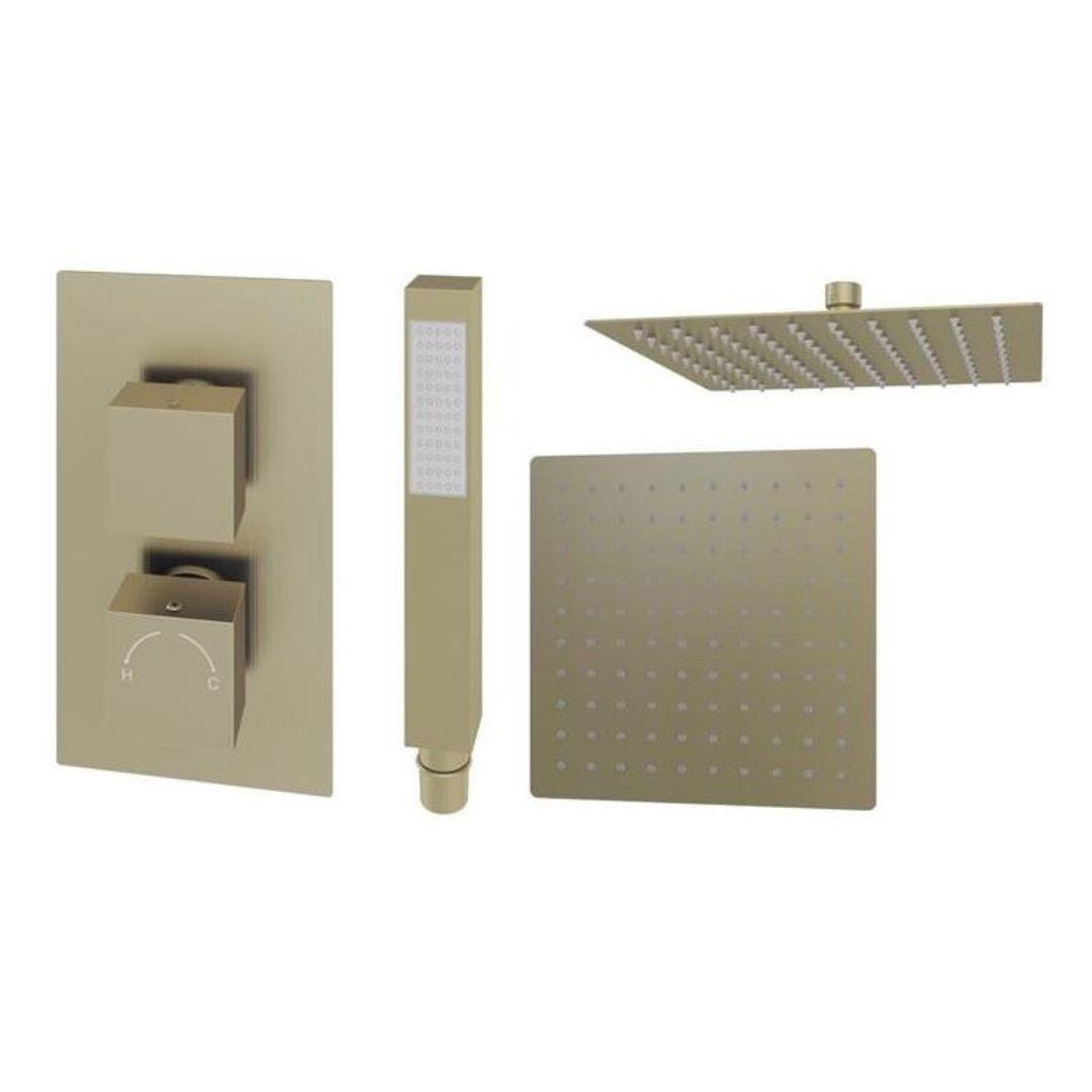 Aquarius Concealed Shower Set Aquarius Modern Square Shower Bundle