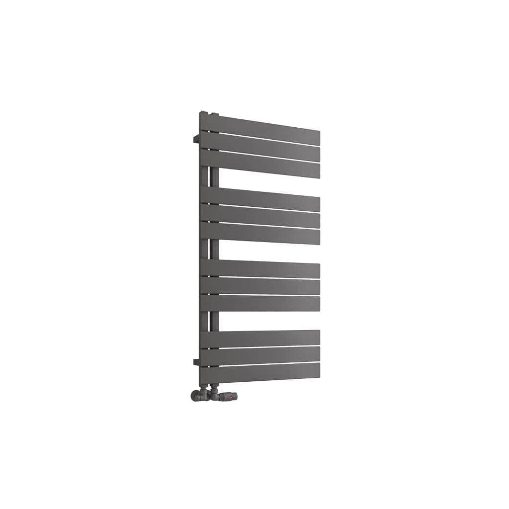 Eastbrook Designer Towel Radiator 1150 x 600 / Dual Fuel Eastbrook Helmsley Straight Vertical Designer Towel Rail in Matt Anthracite