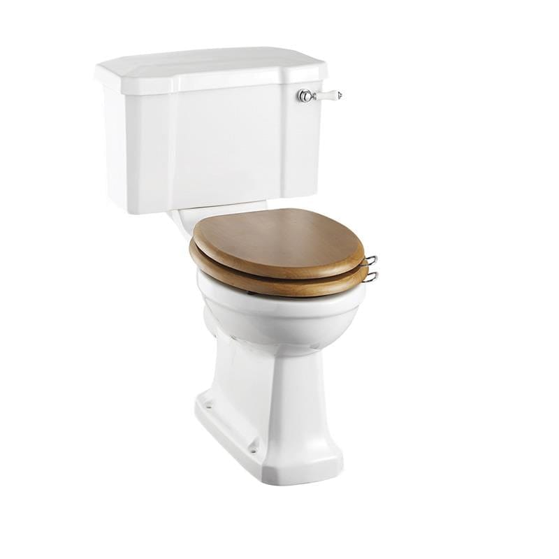 Burlington Comfort Height Toilet 520mm / Lever / Chrome Burlington Regal Comfort Height Close Coupled Toilet