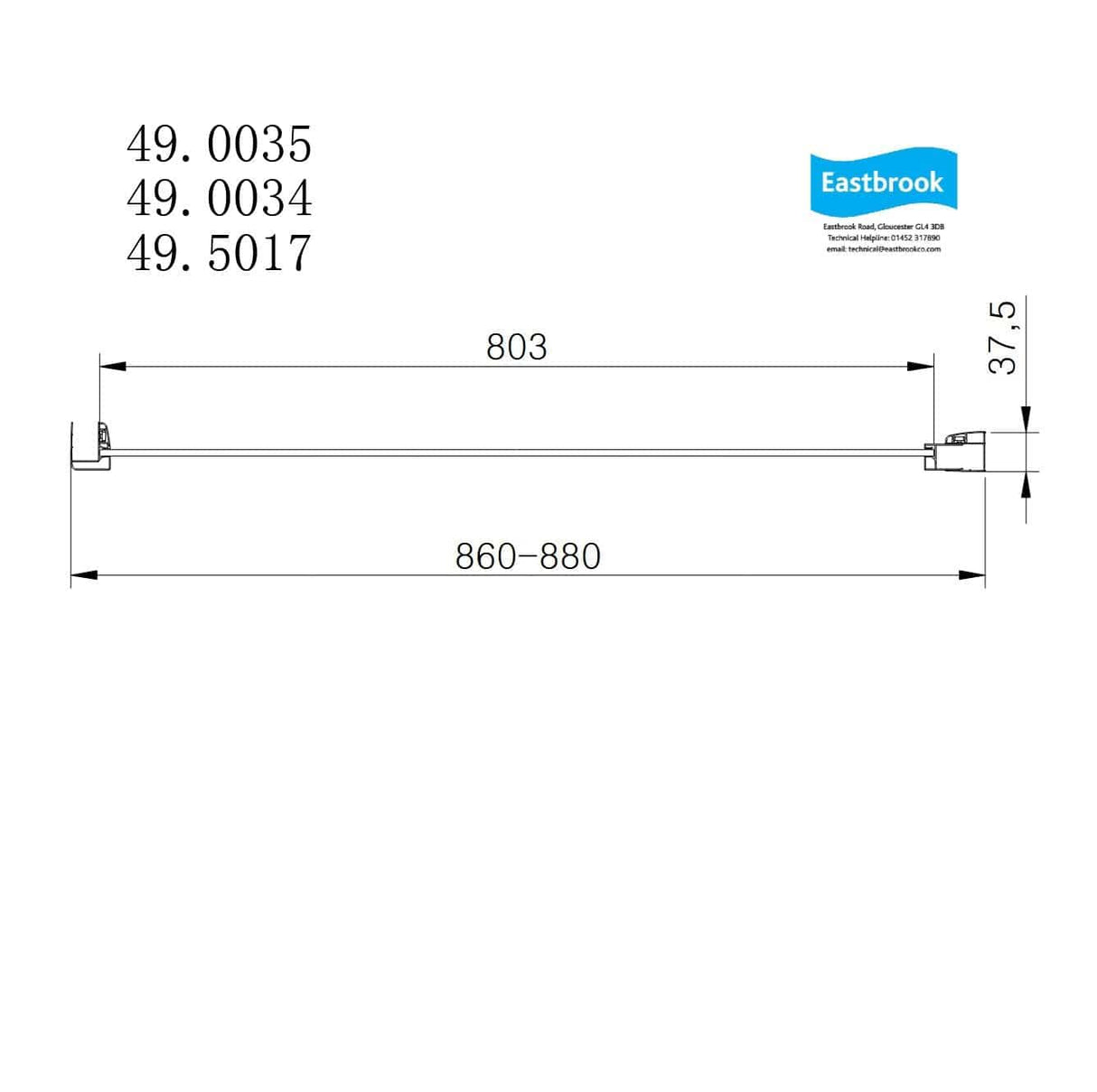 Eastbrook Side Panel Eastbrook Vantage 2000 Side Panel