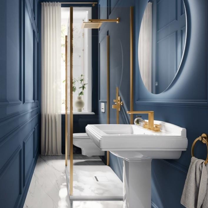 Villeroy & Boch Shower Brackets and Outlets Villeroy & Boch Universal Square Wall Outlet and Hand Shower Holder