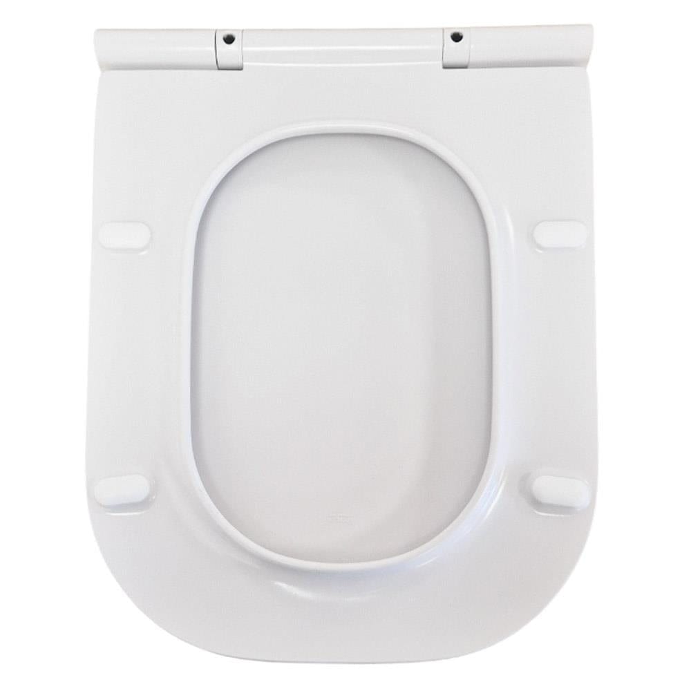 Roca Toilet Seats Roca The Gap Square Slimline Soft Close, Quick Release Toilet Seat