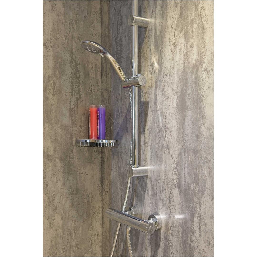 Crosswater Shower Set Chrome Aquarius RainLux Easy-Fit Round Bar Shower Valve and Kit
