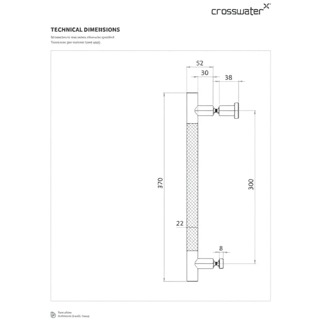 Crosswater Shower Door Handle Crosswater Optix 10 Knurled Handles