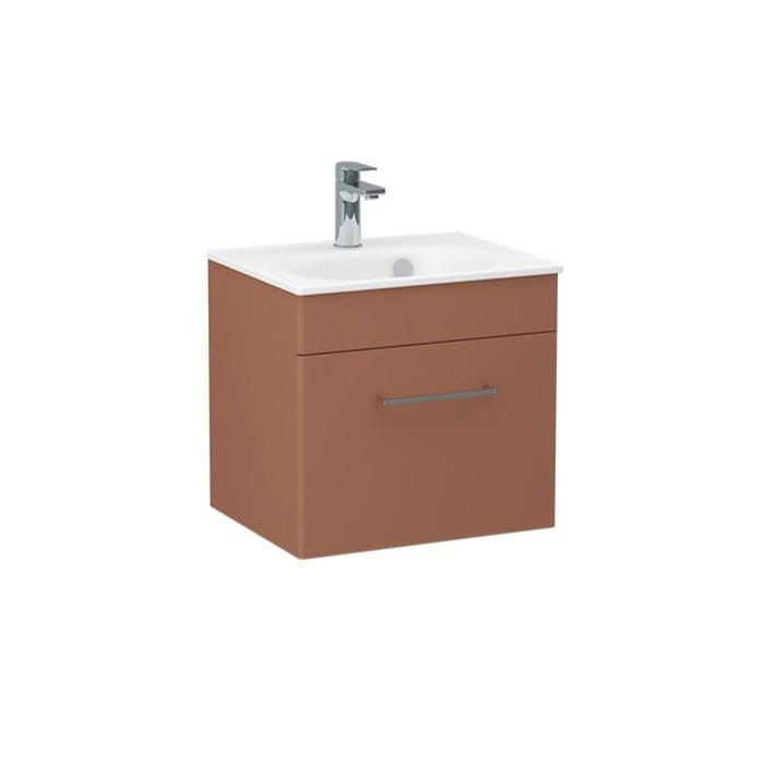 Imex Wall Mounted Vanity Unit Imex Croma Wall Mounted Single Drawer 500mm Vanity Unit with 1 Tap Hole Basin