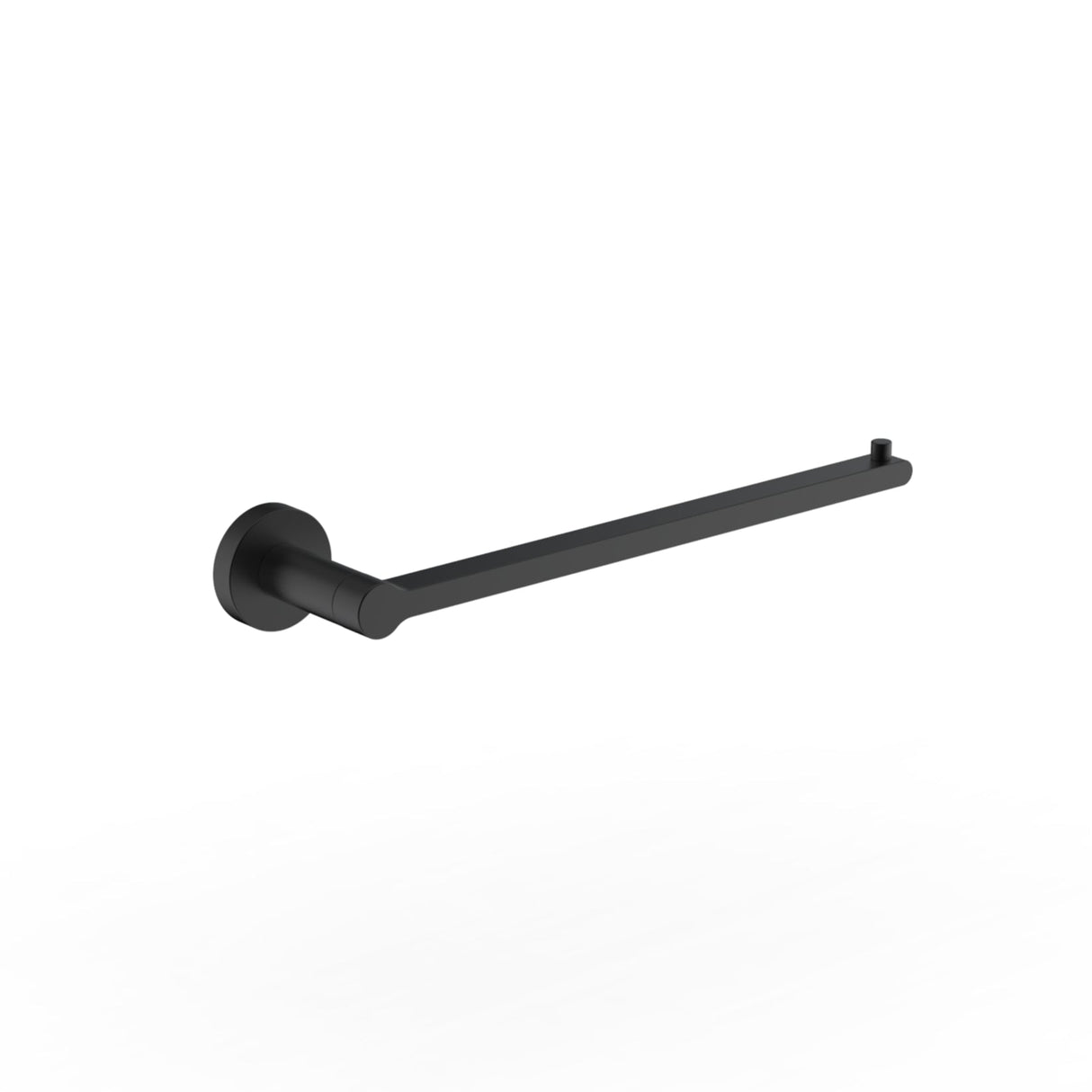 Britton Towel Rails and Rings Matt Black Britton Hoxton 2.0 Single Towel Holder