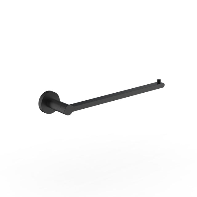 Britton Towel Rails and Rings Matt Black Britton Hoxton 2.0 Single Towel Holder
