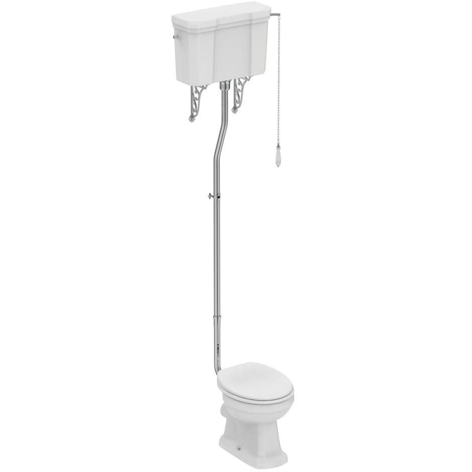 Ideal Standard High Level Toilet White Ideal Standard Waverley High Level Traditional Toilet with Seat
