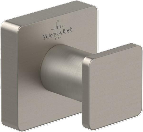 Villeroy & Boch Robe Hook Brushed Nickel Matt Villeroy & Boch Elements - Striking Towel Hook