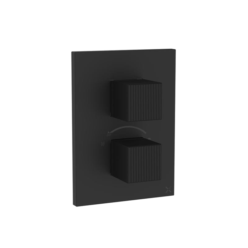 Crosswater Concealed Shower Valve Matt Black Crosswater Limit Crossbox 2 Multi-Flow Outlet Trimset