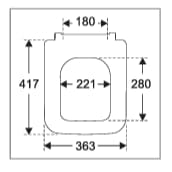 Villeroy & Boch Toilet Seat Villeroy & Boch Venticello Wrapover Soft Close, Quick Release Toilet Seat in White Alpin