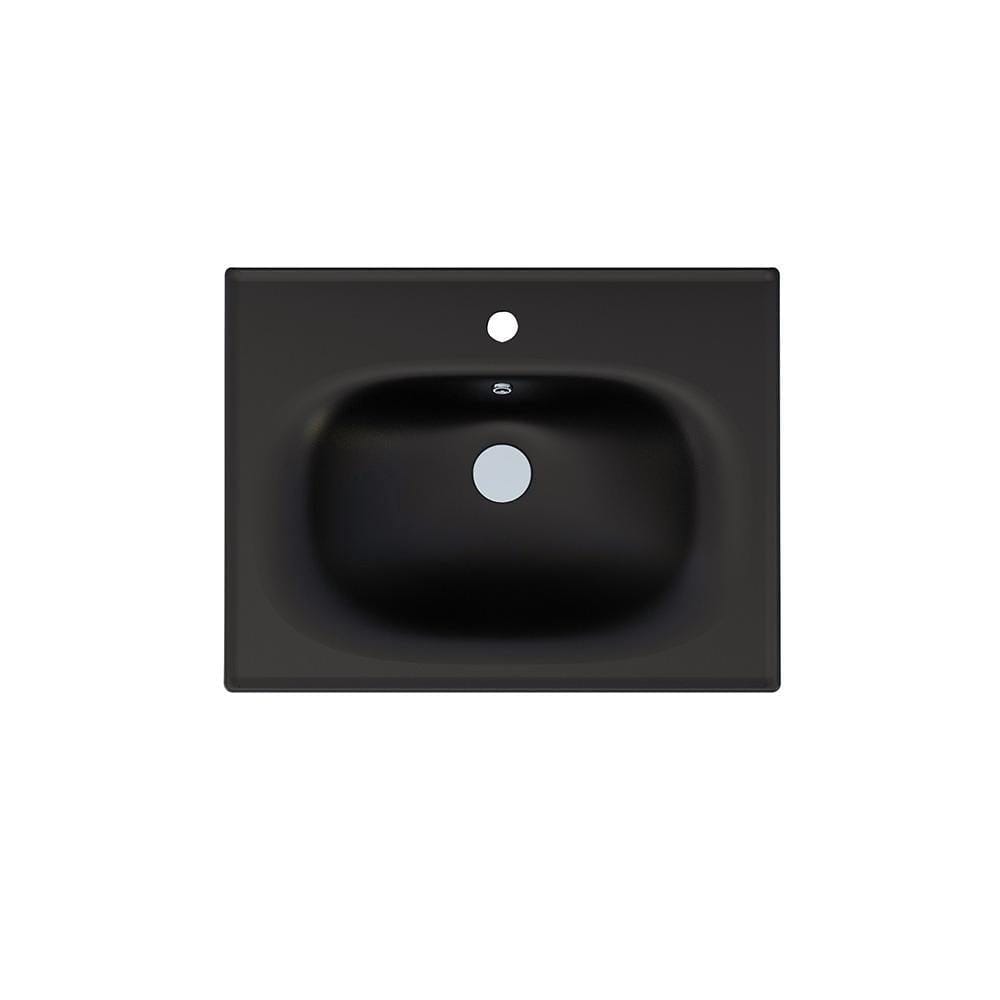 Imex Floor Standing Vanity Unit Imex Croma Floor Standing Double Door 600mm Vanity Unit with 1 Tap Hole Basin