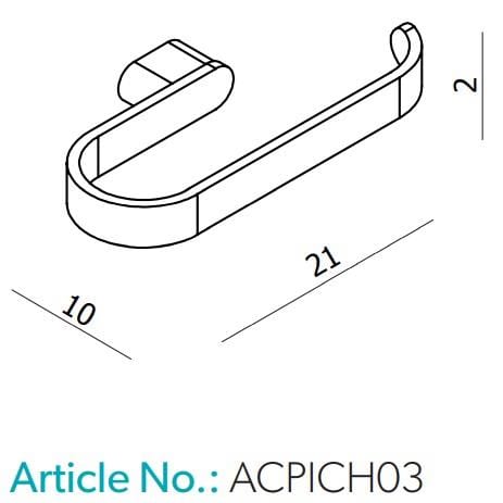 HiB Towel Rails and Rings HiB Pico Towel Ring