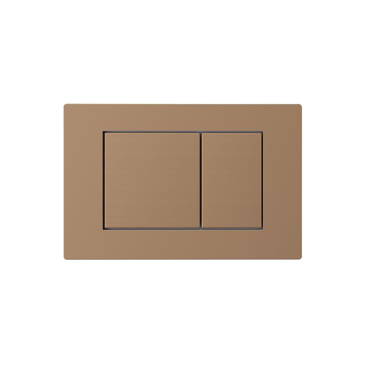 Imex Flush Plate Brushed Bronze Imex Square Button Stainless Steel Flush Plate (for IMFF01 & IMCC0 Cisterns)