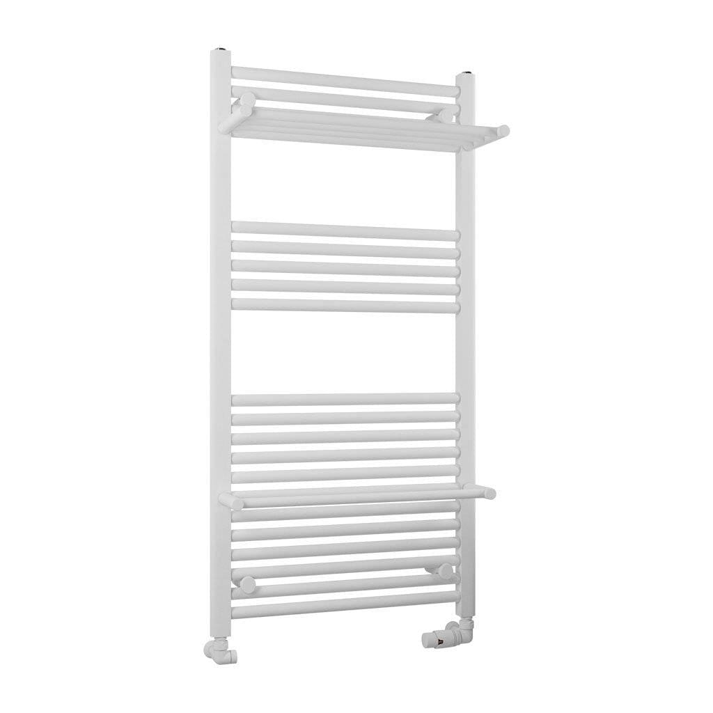 Eastbrook Panel Radiator 1200 x 600 / Central Heating Eastbrook Haddenham Straight Vertical Towel Rail in Matt White