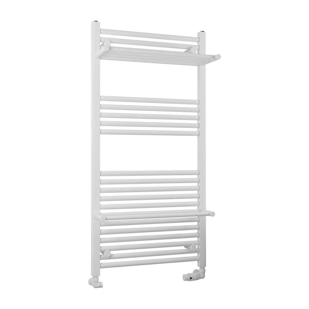 Eastbrook Panel Radiator 1200 x 600 / Dual Fuel Eastbrook Haddenham Straight Vertical Towel Rail in Matt White