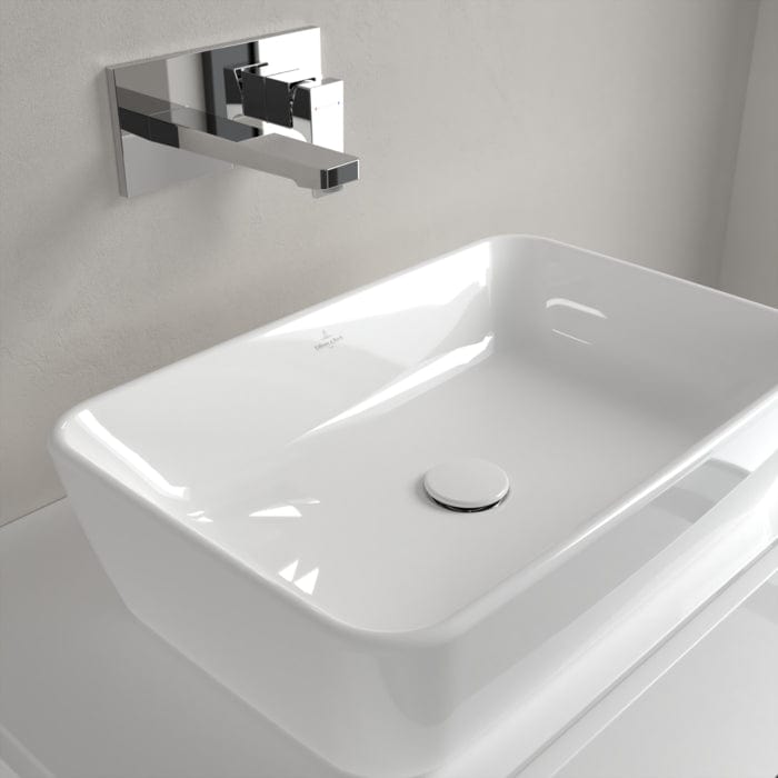 Villeroy & Boch Countertop Basin Villeroy & Boch Architectura Rectangular 600mm Countertop Basin (with Overflow) in Alpin White