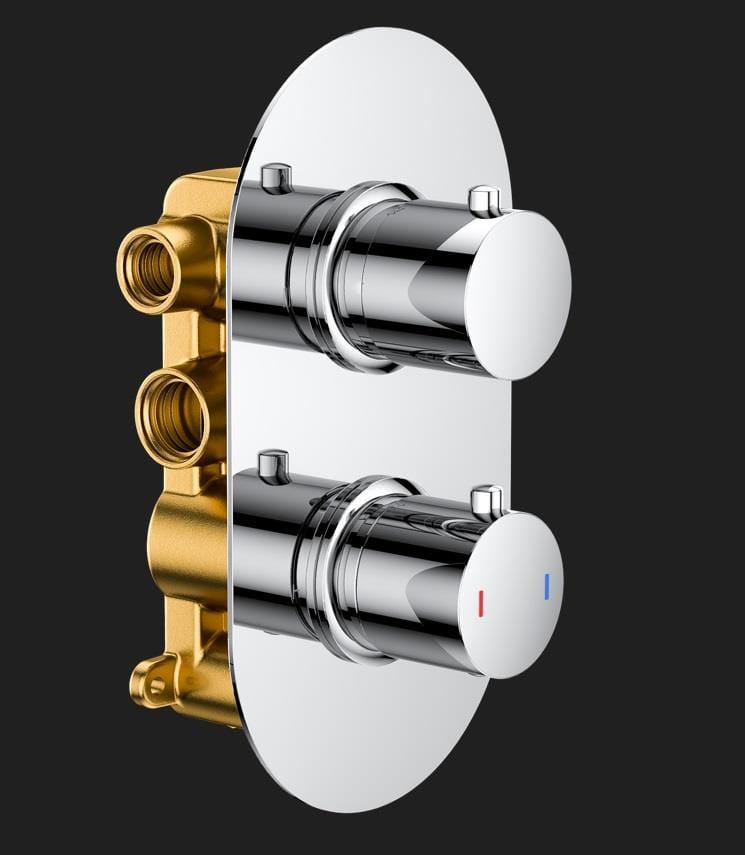 Aquarius Concealed Shower Set Aquarius RainLux Round 2 Outlet Shower Bundle