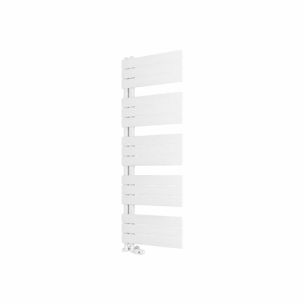 Eastbrook Designer Towel Radiator 1400 x 500 / Electric Only Eastbrook Helmsley Straight Vertical Designer Towel Rail in Matt White