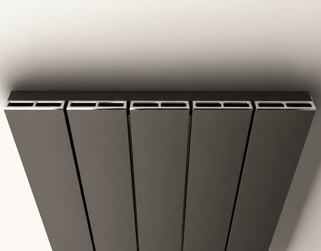 Eastbrook 565mm Eastbrook Rosano Vertical Cover Cap Set in Chrome
