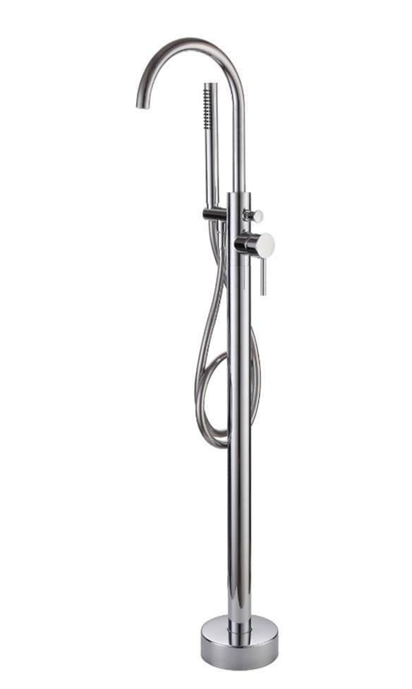 Aquarius Freestanding Bath Filler Aquarius RF-Series Floor Standing Bath Shower Mixer with Shower Kit