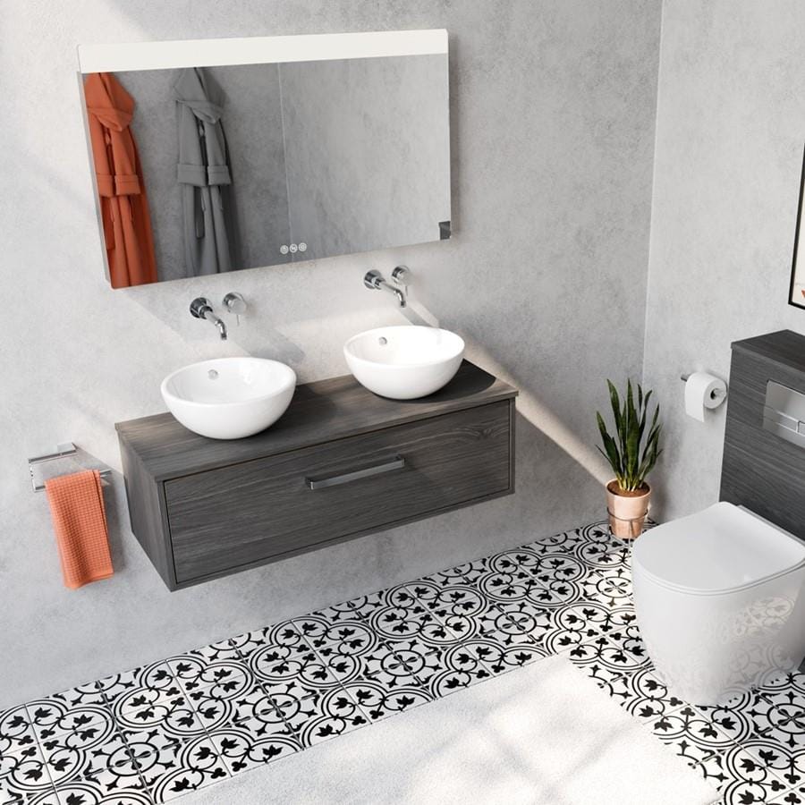 Crosswater Countertop Basin Crosswater Castellon Mini Countertop Basin 350mm in White